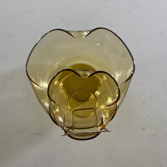 Vintage Amber Chip & Dip Bowl Set 1980’s 🌿 - Picture 5 of 8